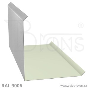 Roh vnější - hřebenáč RVHR440 stříbrná RAL 9006