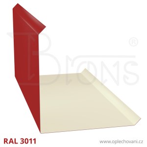Roh vnější - hřebenáč RVHR440, vínově červená RAL3011