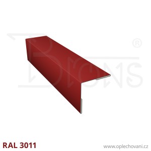 Roh vnější vyztužený rš 120 - vínově červená RAL 3011