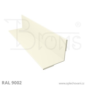 Roh vnitřní vyztužený rš 120 - šedobílá RAL 9002