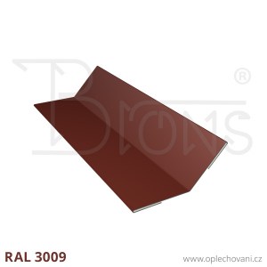 Roh vnitřní vyztužený tupý úhel červenohnědý RAL 3009