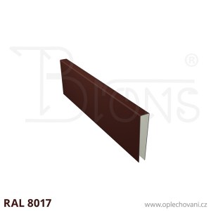 U - profil rš 120 - hnědá RAL8017