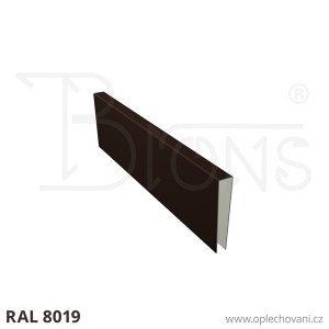 U - profil rš 120 - tmavě hnědá RAL8019