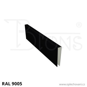 U - profil rš 120 - černá RAL9005