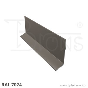 Závětrná lišta zahakovací rš 110 grafitová šeď RAL 7024