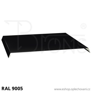 Oplechování atiky kónické A480, černá RAL9005