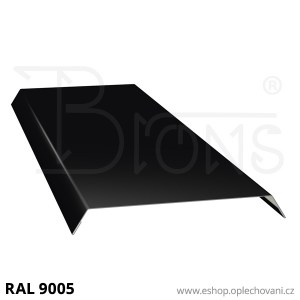 Oplechování atiky A180, černá RAL9005