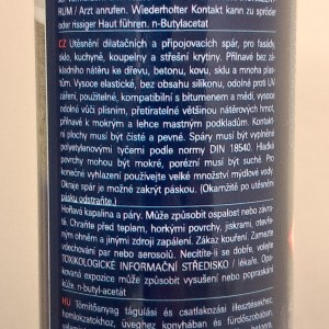 Kaučukový těsnicí tmel transparentní - obr. 2
