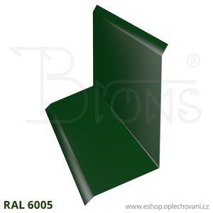 Horní lemování HL250, tmavě zelená RAL 6005