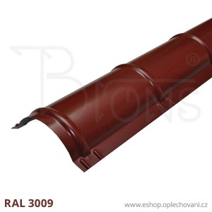 Hřebenáč plechový červenohnědý RAL 3009