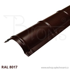 Hřebenáč plechový hnědý RAL 8017