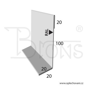 Krytí krajového krovu rš 160 dekor antický dub - obr. 2