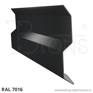 Krycí lišta KLA80, tmavě šedá RAL7016
