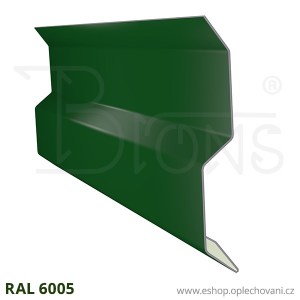 Krycí lišta KLA80, tmavě zelená RAL 6005