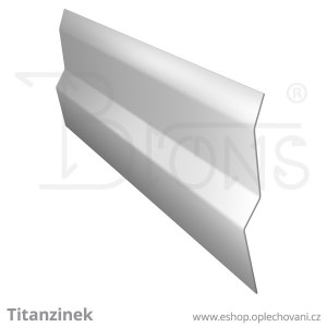 Krycí lišta KLB60, titanzinek - TiZn