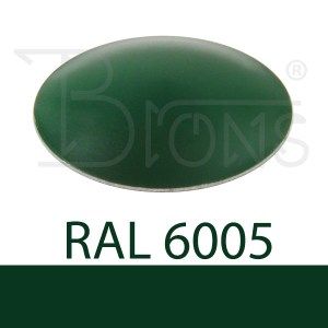 Klempířský klobouček krycí - tmavě zelená RAL 6005