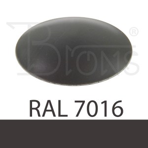 Klempířský klobouček krycí - tmavě šedá RAL 7016