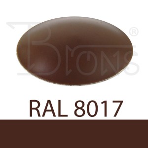Klempířský klobouček krycí - hnědá RAL 8017