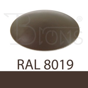 Klempířský klobouček krycí - tmavě hnědá RAL 8019