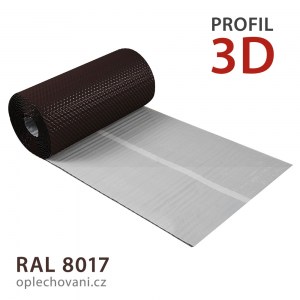  Těsnící pás na komín 3D - hnědý RAL 8017