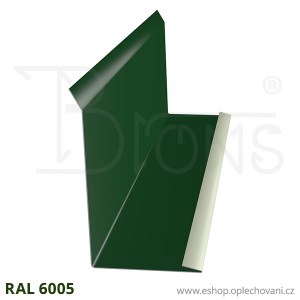 Lemování zdí LZ200, tmavě zelená RAL 6005