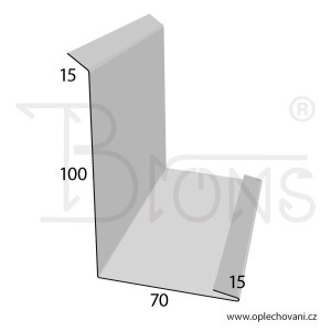 Lemování zdí rozvinutá šíře 200 mm - obr. 2