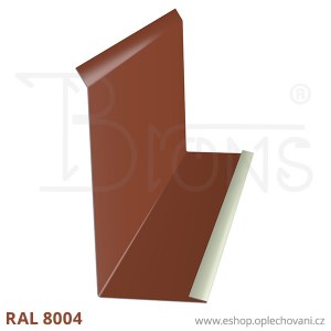 Lemování zdí LZ250, cihlově červená RAL8004