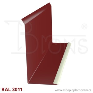 Lemování zdí LZ250, vínově červená RAL3011