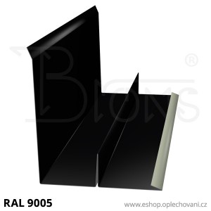 Lemování zdí LZ375, černá RAL9005