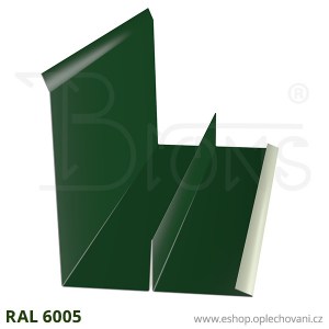 Lemování zdí LZ375, tmavě zelená RAL 6005