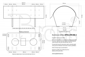 Komínová stříška nerez Apollon UNI-2 (750x1000) - obr. 2