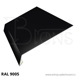 Okapnice OK125, černá RAL9005