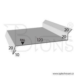 Oplechování říms rš 190, černá RAL9005