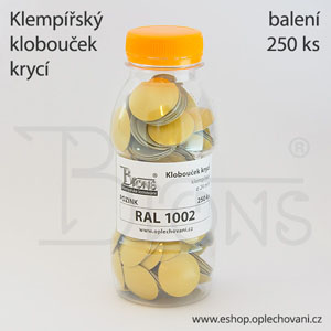 Klobouček krycí - písková RAL 1002 - obr. 2