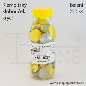 Klobouček krycí - žlutá RAL 1021 - obr. 2