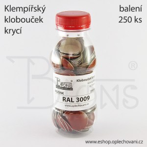 Klobouček krycí - červenohnědá RAL 3009 - obr. 2