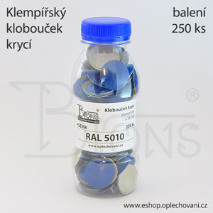 Klobouček krycí - modrá RAL 5010 - obr. 2