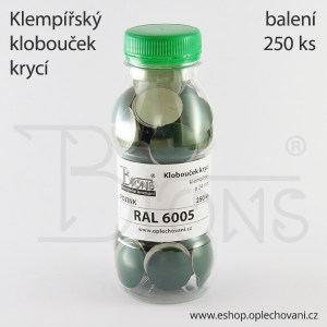 Klobouček krycí - tmavě zelená RAL 6005 - obr. 2