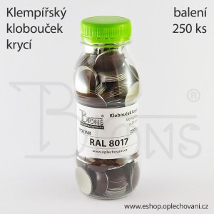 Klobouček krycí - hnědá RAL 8017 - obr. 2