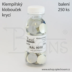 Klobouček krycí - bílá RAL 9010 - obr. 2