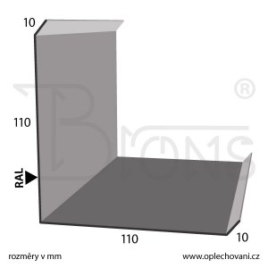 Roh vnější hřebenáč rš 240 cihlově červená - obr. 2