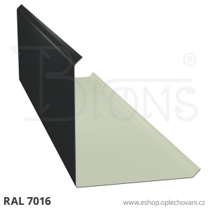Roh vnější - hřebenáč RVHR240, tmavě šedá RAL7016