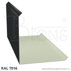 Roh vnější - hřebenáč RVHR440, tmavě šedá RAL7016