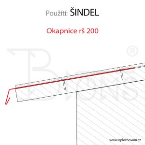 Okapnice rš 200 tmavě hnědá - obr. 3