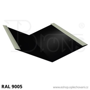 Úžlabí kónické UZ333, černá RAL9005