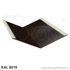 Úžlabí kónické UZ333, tmavě hnědá RAL8019