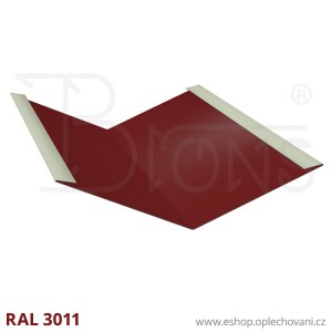 Úžlabí kónické UZ333, vínově červená RAL3011