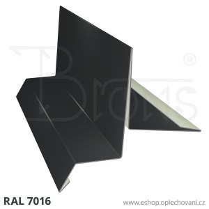 Závětrná lišta ZL250, tmavě šedá RAL7016