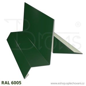 Závětrná lišta ZL250, tmavě zelená RAL 6005