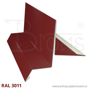 Závětrná lišta ZL250, vínově červená RAL3011